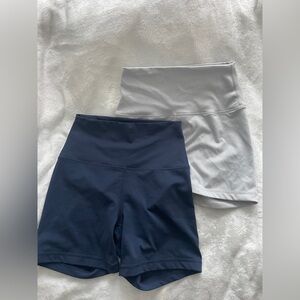 Yogalicious Navy and Light Gray Bike Shorts